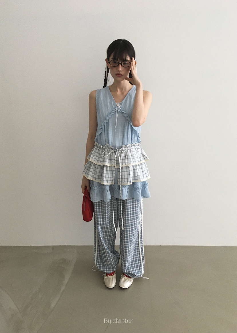 BY CHAPTER韓國代購女士新款25春夏休閑真品熱賣短裙不含內搭Chapter短裙