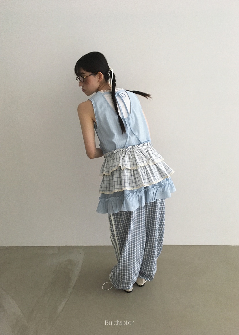 BY CHAPTER韓國代購女士新款25春夏休閑真品熱賣短裙不含內搭Chapter短裙
