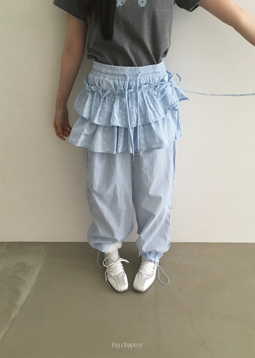 BY CHAPTER韓國代購女士新款25春夏休閑真品熱賣短裙不含內搭Chapter短裙圖色2