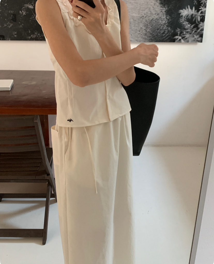 A Flan韓國代購女士新品熱賣25春夏職業人氣推薦時尚吊帶背心AFN/A Flan吊帶/背心