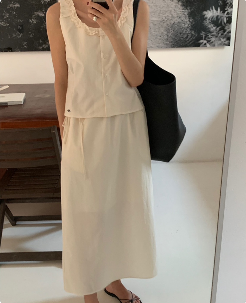 A Flan韓國代購女士新品熱賣25春夏職業人氣推薦時尚吊帶背心AFN/A Flan吊帶/背心