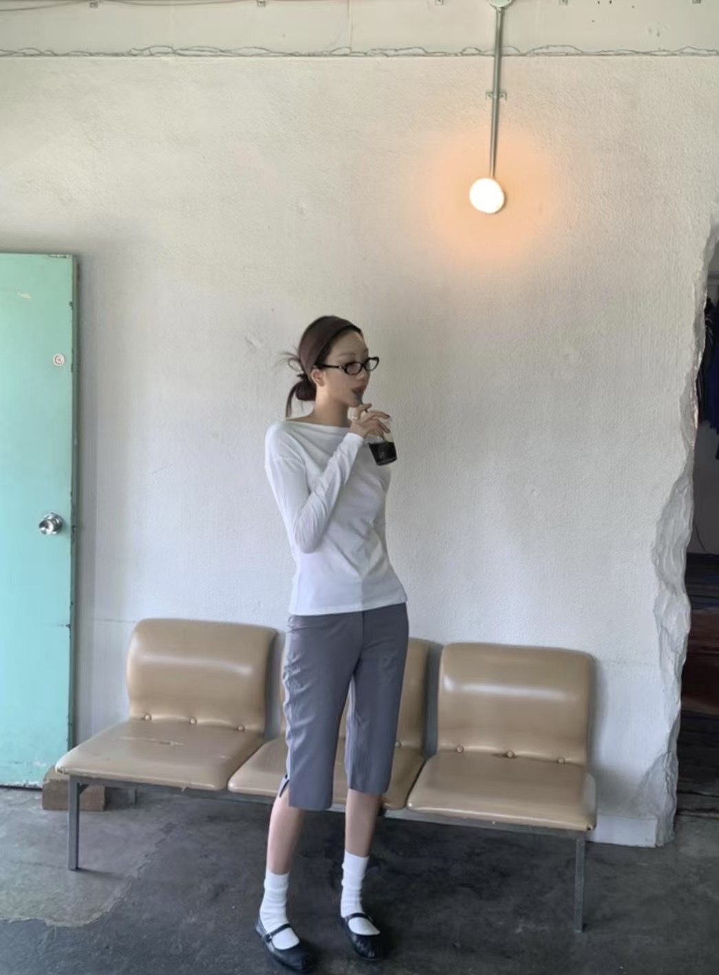 MONMOUTH東大門代購女裝新品人氣25春夏推薦時尚真品熱賣短褲MONMOUTH短褲
