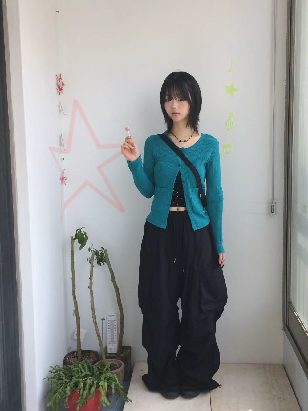 I I韓國代購女士新款人氣時尚25春夏推薦職業休閑針織衫開衫ITSSONG針織衫
