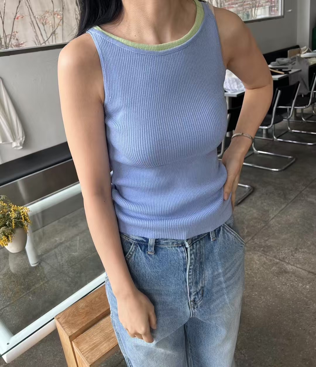 RAY_COMPANY韓國代購女裝新款推薦25春夏熱賣時尚職業吊帶背心RAY_COMPANY吊帶/背心圖色3