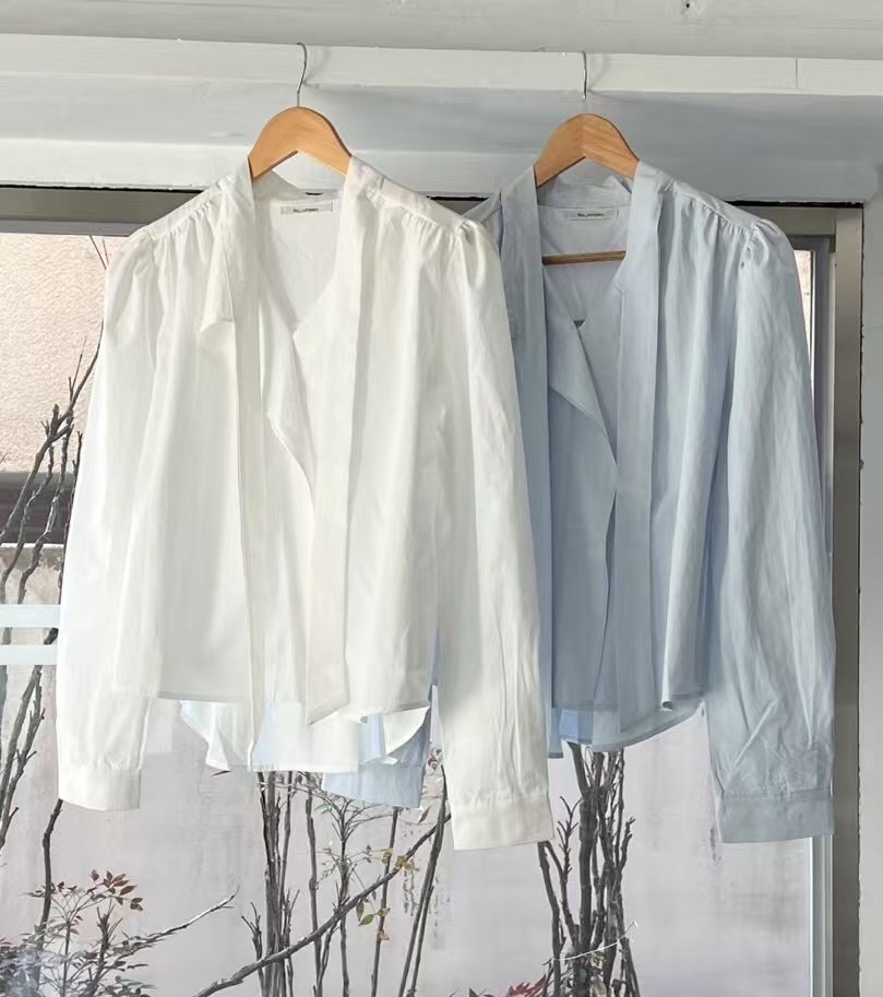 RAY_COMPANY東大門直郵女裝新款時尚真品推薦襯衫蕾絲衫蝴蝶結RAY_COMPANY襯衫/蕾絲衫圖色2左二色
