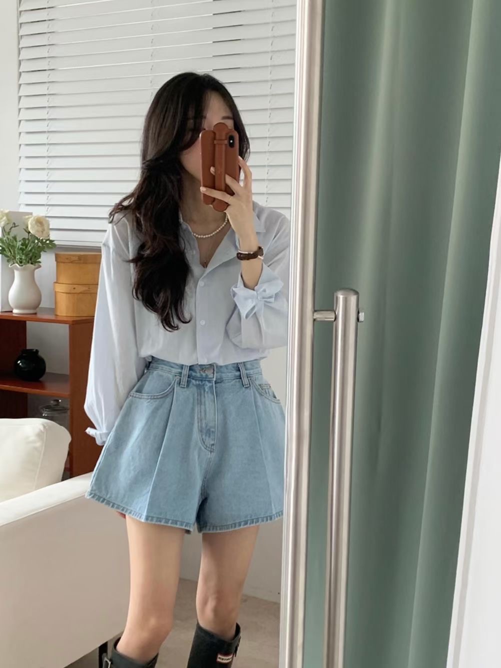 WEARME韓國直郵女裝新品人氣真品休閑25春夏時尚襯衫蕾絲衫WEARME襯衫/蕾絲衫