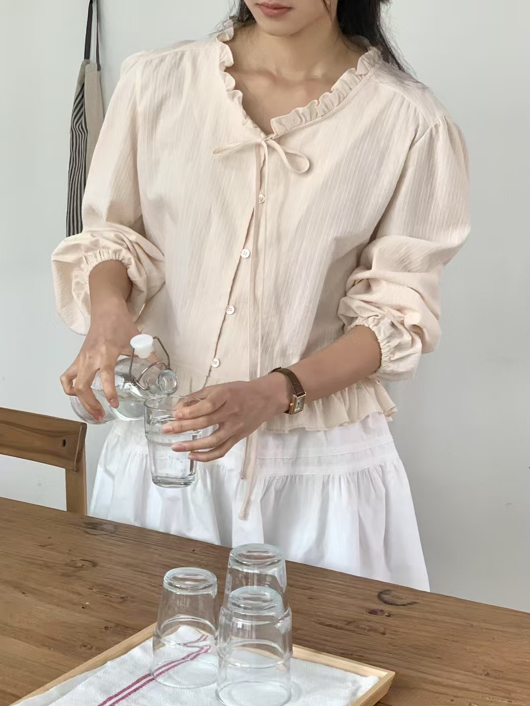 PROPER 프로퍼韓國直郵女裝新款真品休閑人氣推薦襯衫蕾絲衫PROPER 프로퍼襯衫/蕾絲衫圖色2