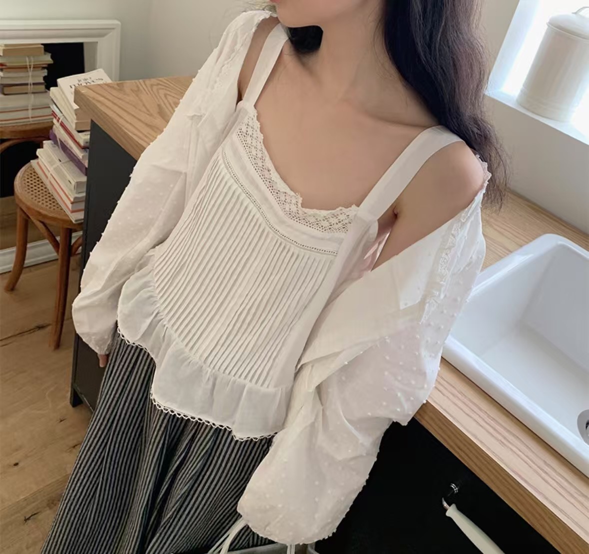 RAY_COMPANY韓國直郵女士新款時尚熱賣真品職業吊帶背心緊身RAY_COMPANY吊帶/背心