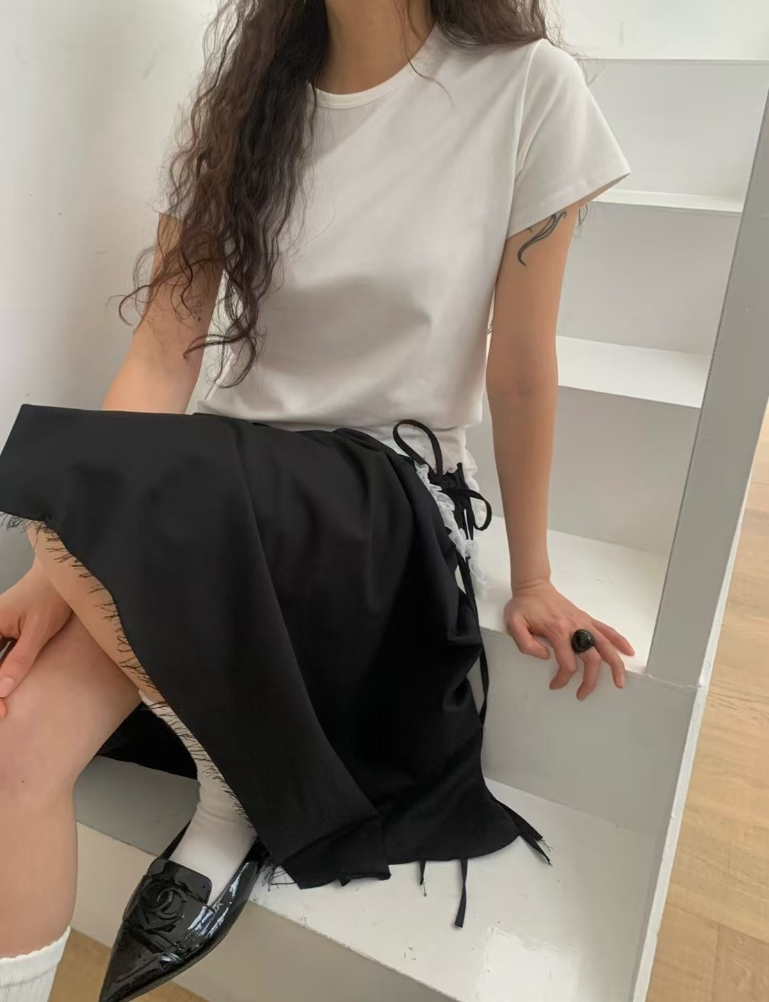 MONMOUTH東大門代購女裝新款真品熱賣25春夏時尚職業推薦T恤MONMOUTHT恤