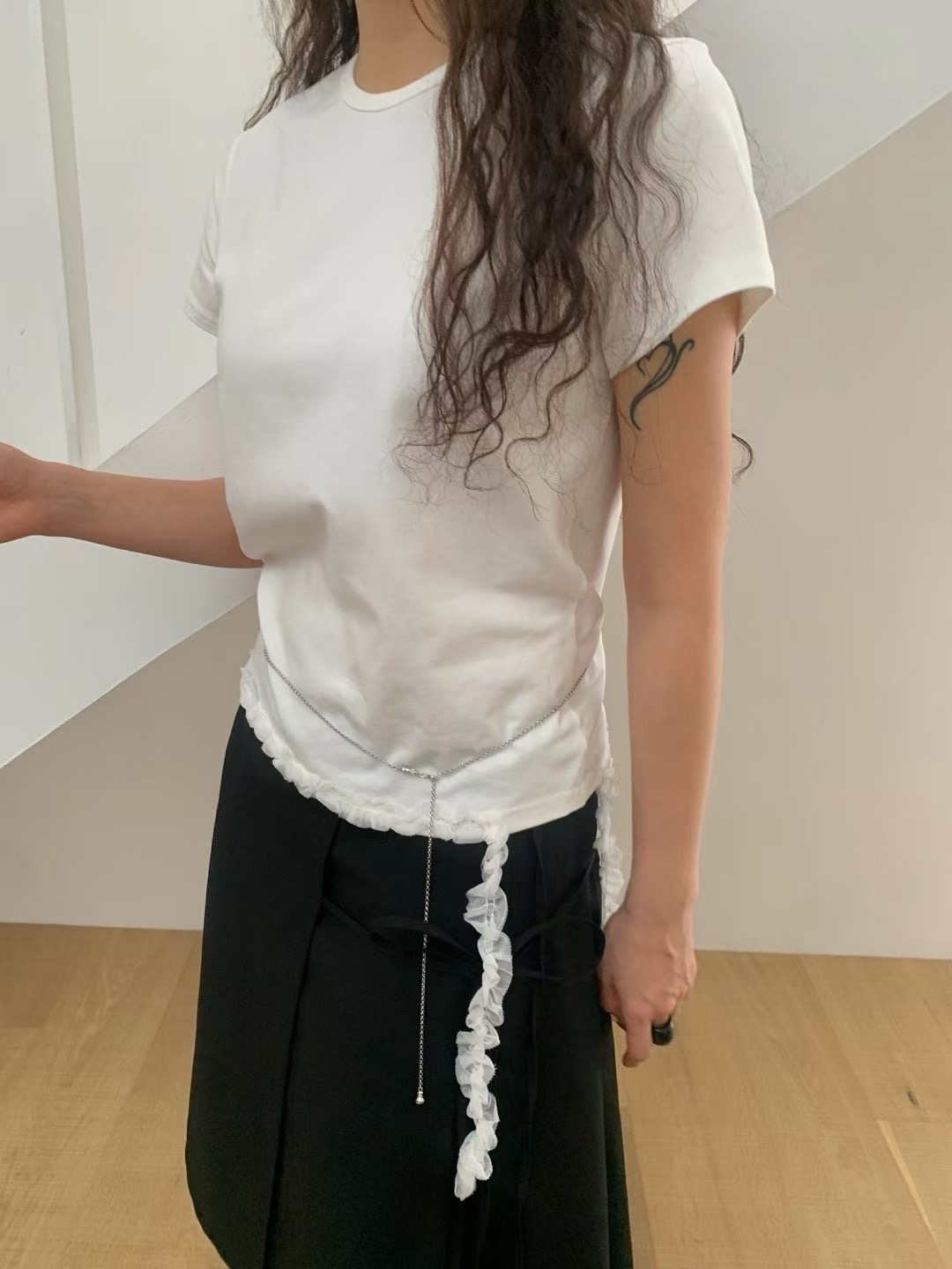 MONMOUTH東大門代購女裝新款真品熱賣25春夏時尚職業推薦T恤MONMOUTHT恤