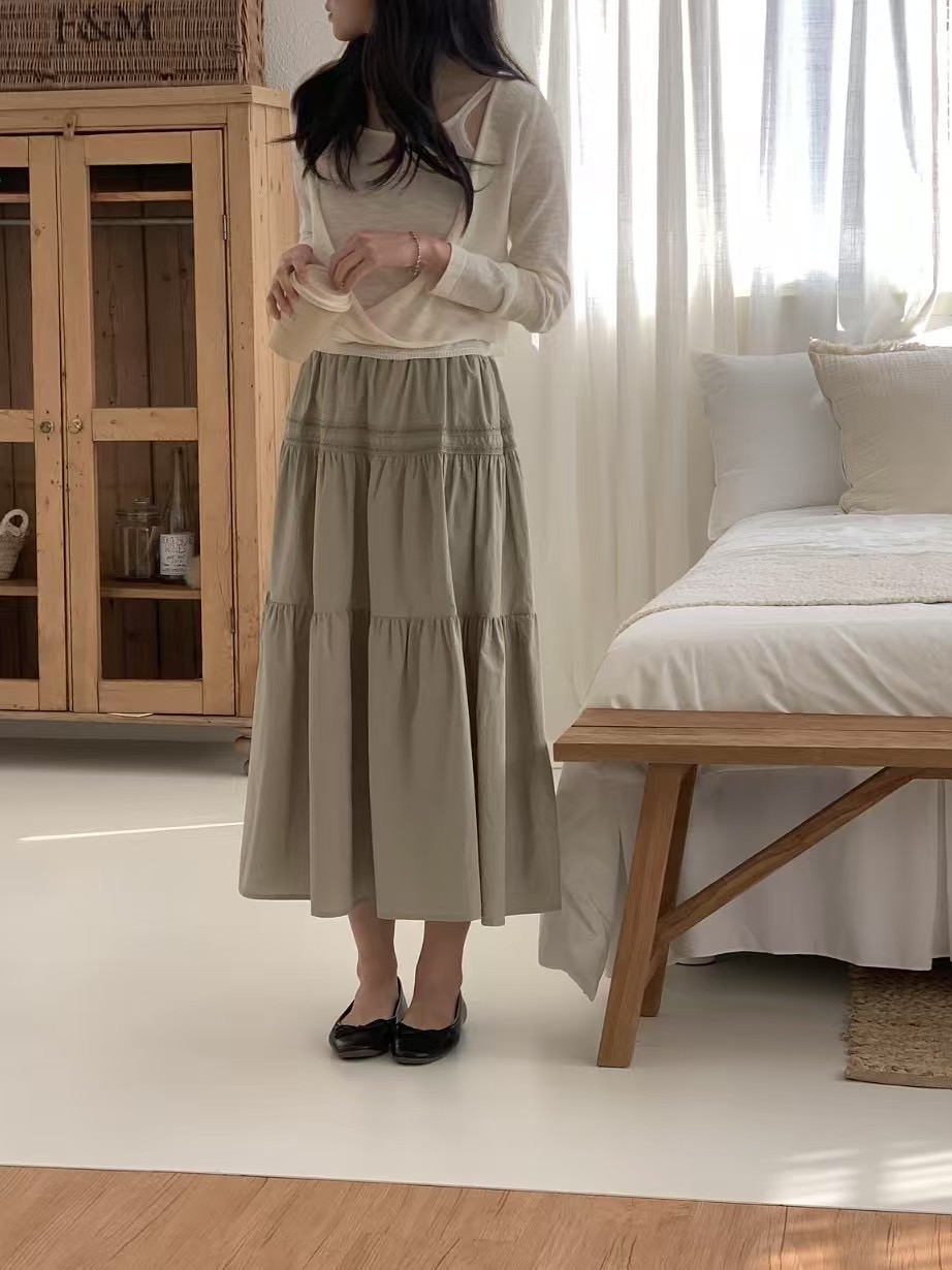 PROPER 프로퍼東大門實拍女士新款25春夏真品熱賣推薦長裙PROPER 프로퍼長裙