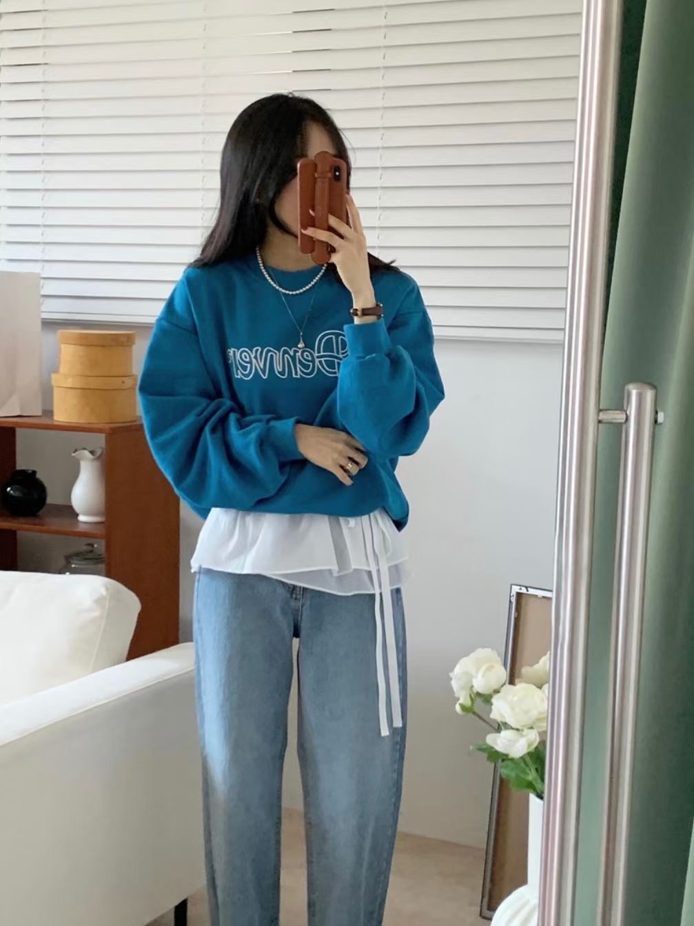 WEARME韓國代購女士新款休閑推薦職業人氣25春夏時尚衛衣刺繡WEARME衛衣圖色3