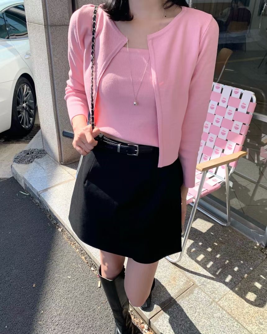 WEARME東大門代購女士新款25春夏推薦人氣時尚熱賣套裝開衫絨WEARME套裝