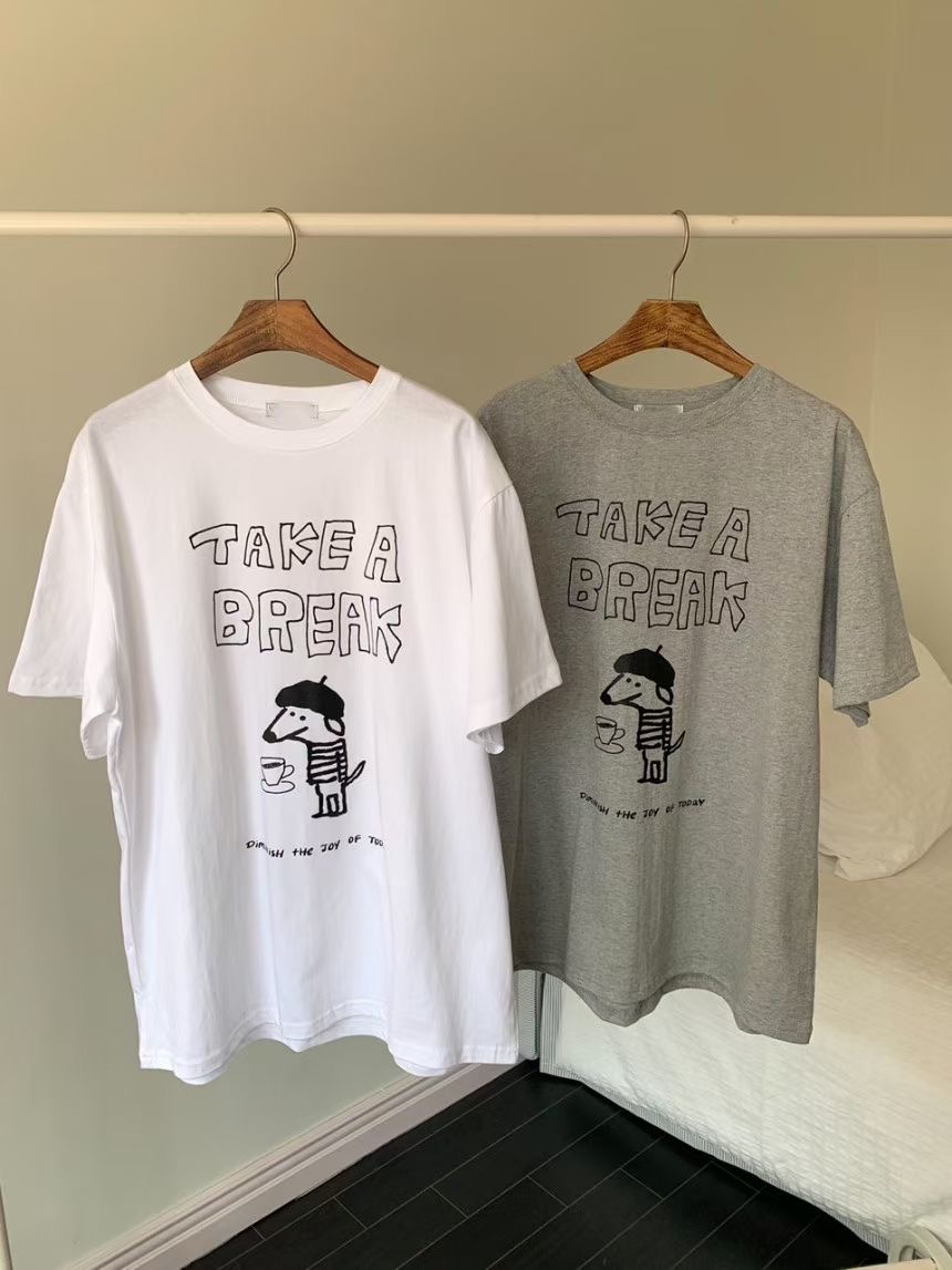 WEARME韓國直郵女士新款推薦熱賣真品25春夏時尚休閑人氣T恤WEARMET恤圖色2左二色
