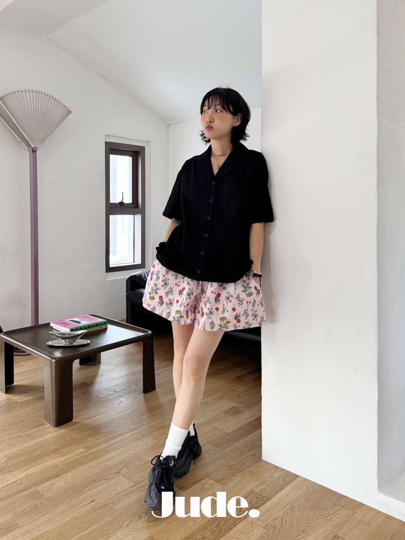 HEYJUDE東大門直郵女裝新款25春夏休閑推薦熱賣人氣襯衫蕾絲衫HEYJUDE襯衫/蕾絲衫