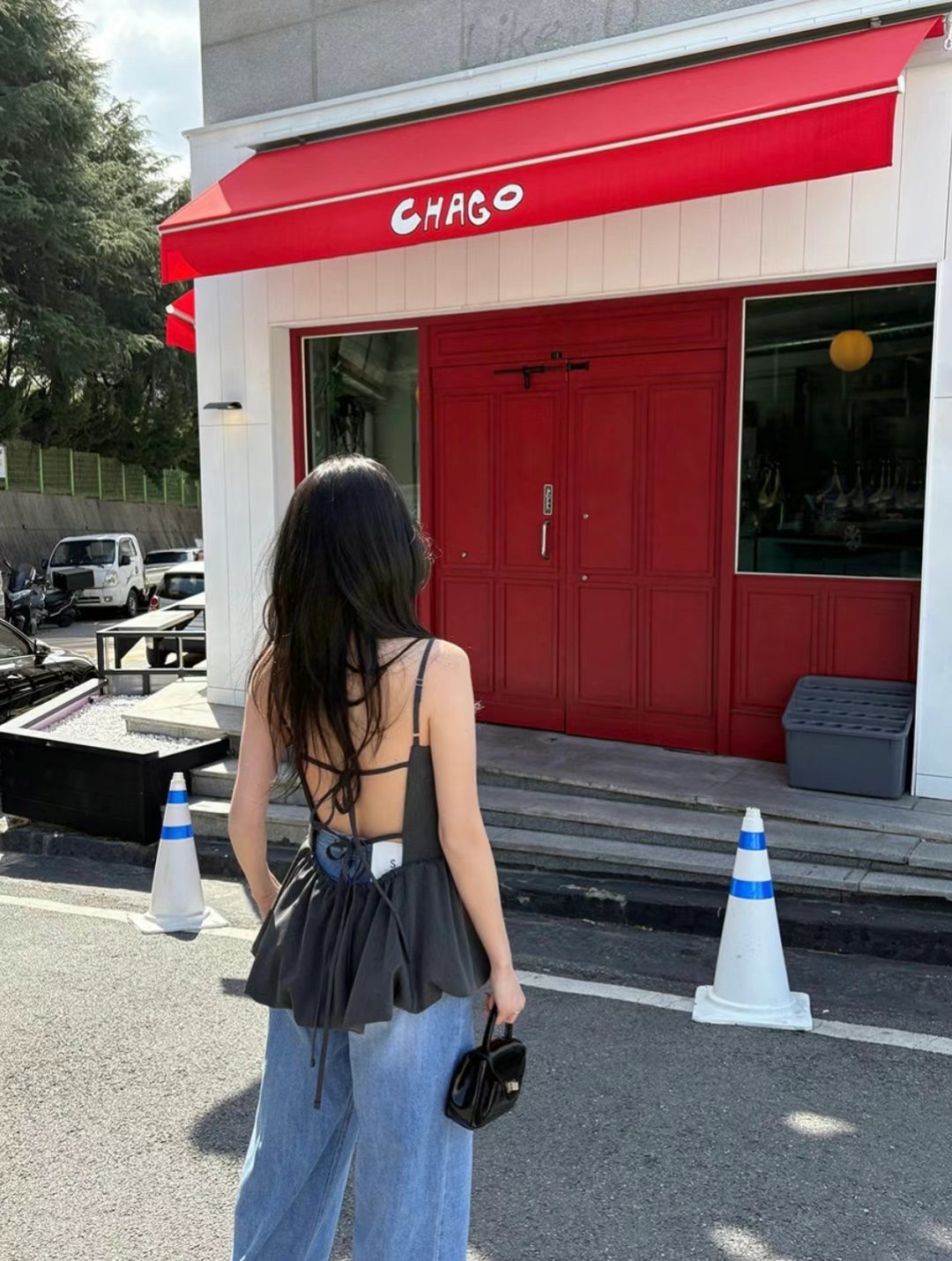 OLZE-올제-T韓國直郵女士新款25春夏休閑熱賣人氣吊帶背心OLZE-올제-T吊帶/背心