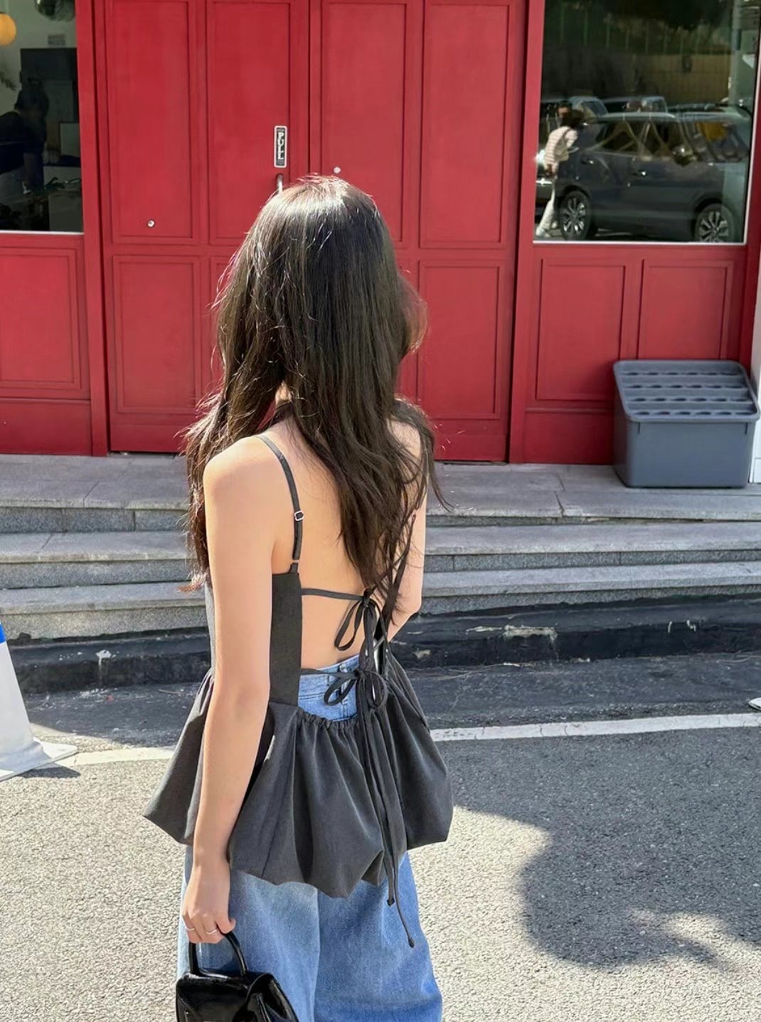OLZE-올제-T韓國直郵女士新款25春夏休閑熱賣人氣吊帶背心OLZE-올제-T吊帶/背心