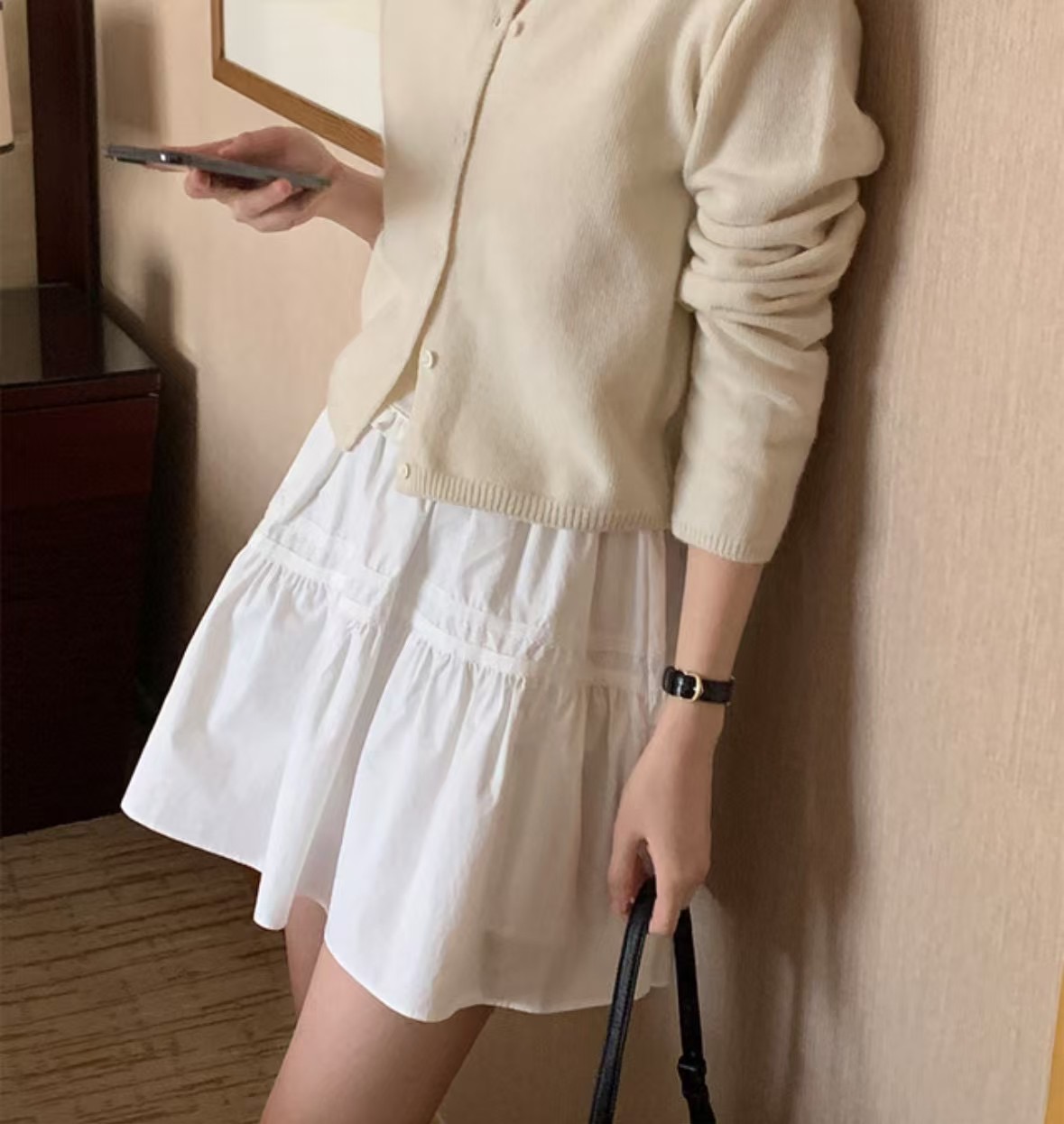 PROPER 프로퍼東大門實拍女裝新品人氣推薦熱賣職業25春夏短裙PROPER 프로퍼短裙