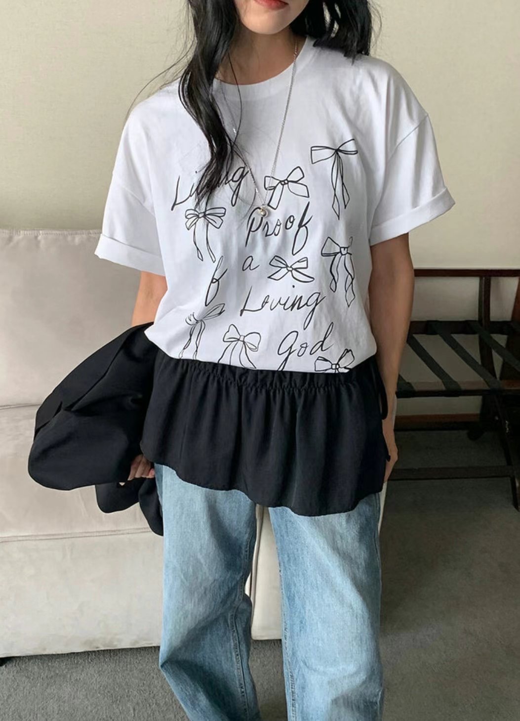 OLZE-올제-T韓國直郵女士新品推薦職業休閑時尚25春夏T恤OLZE-올제-TT恤