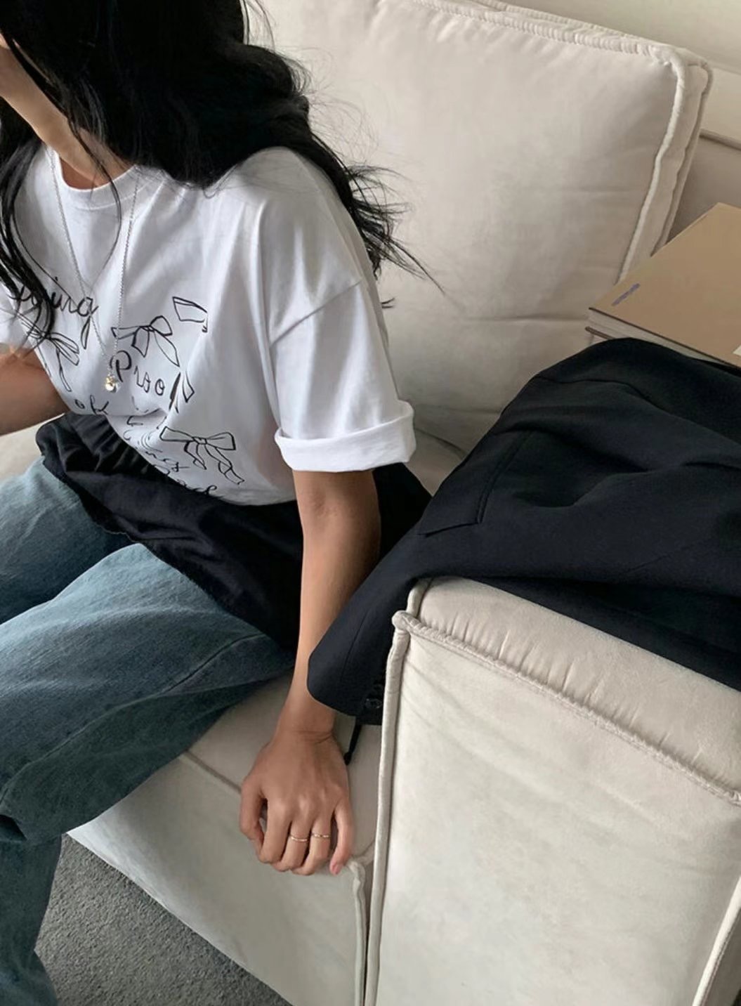 OLZE-올제-T韓國直郵女士新品推薦職業休閑時尚25春夏T恤OLZE-올제-TT恤
