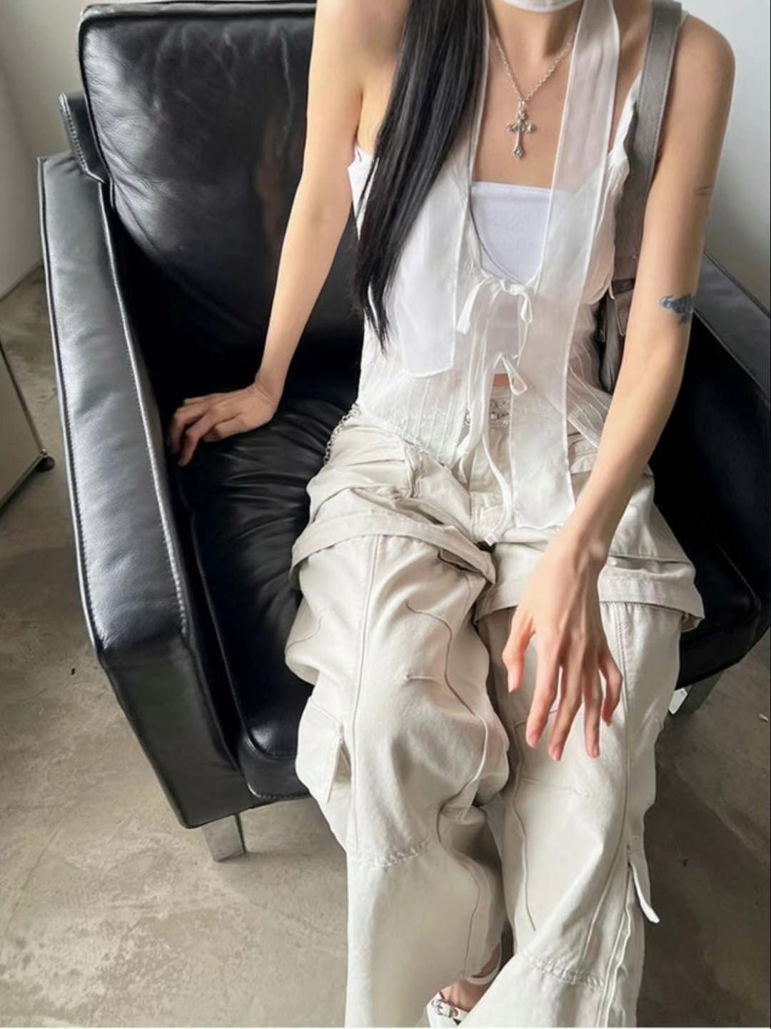 THENEEDS東大門實拍女士新品休閑人氣熱賣時尚套裝可拆卸口袋THENEEDS套裝