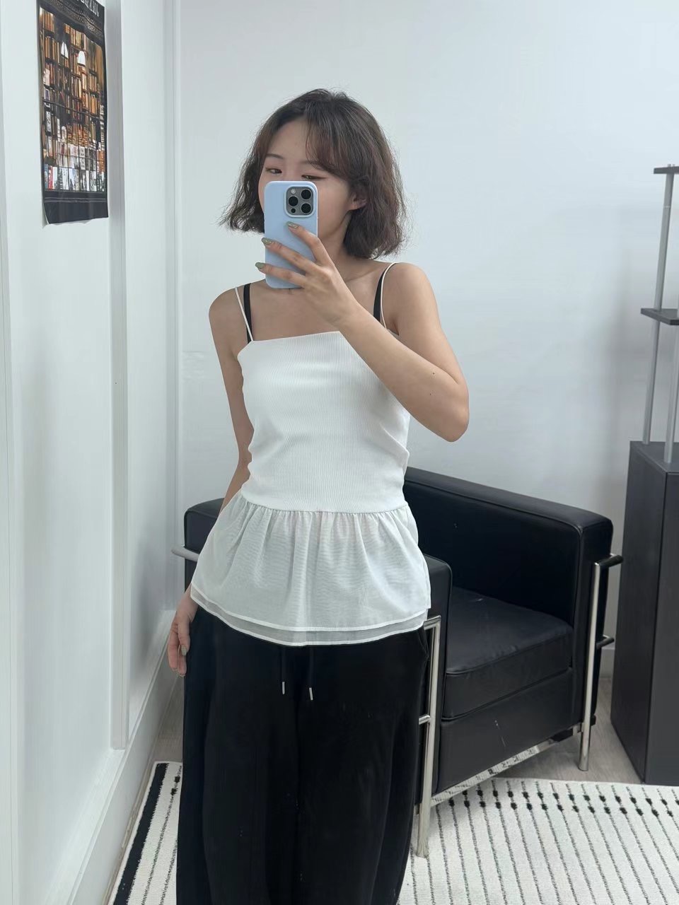 OLZE-올제-T東大門實拍女裝新款推薦熱賣休閑時尚吊帶背心OLZE-올제-T吊帶/背心圖色2