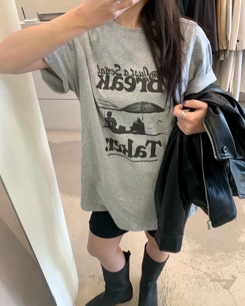 WEARME東大門代購女士新款時尚職業真品熱賣休閑推薦人氣T恤WEARMET恤圖色3
