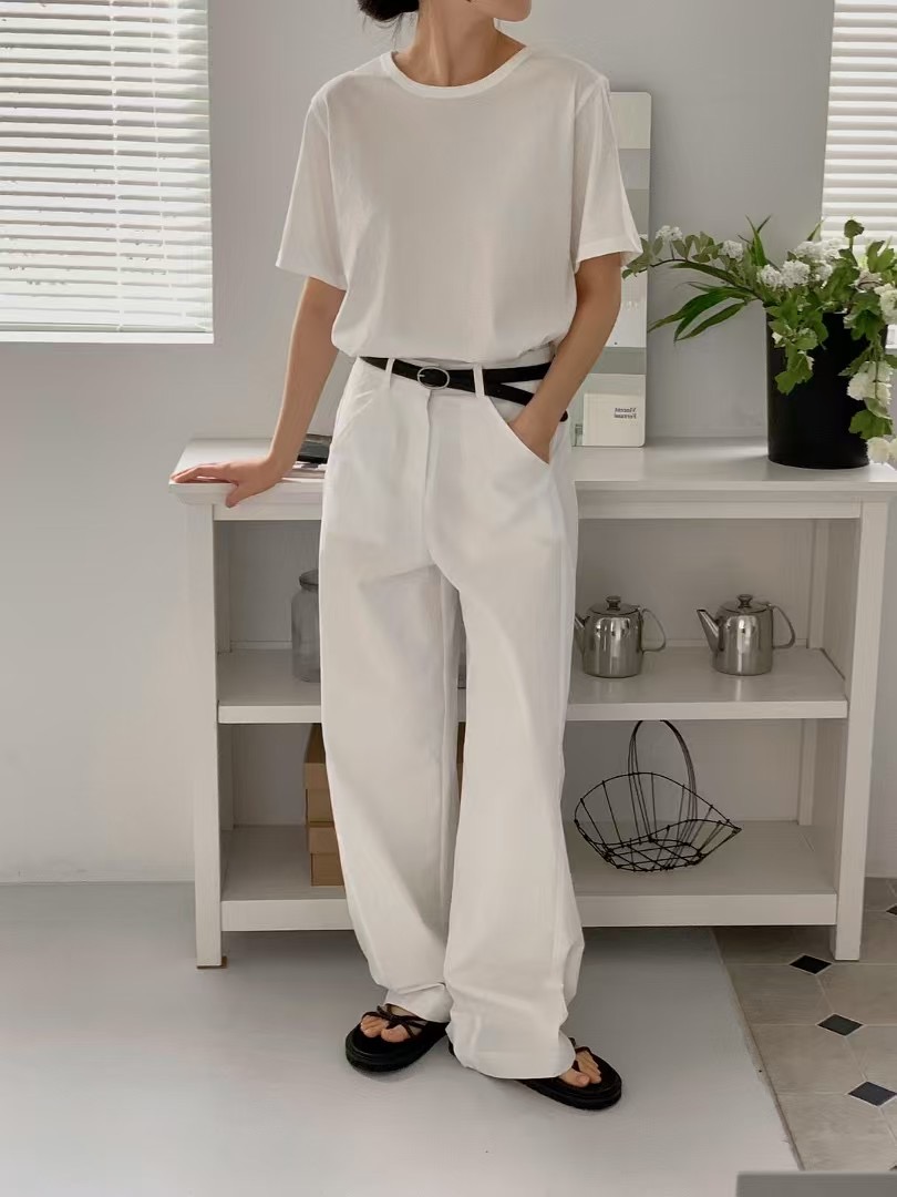 PROPER 프로퍼東大門直郵女士新款休閑職業休閑褲不含腰帶PROPER 프로퍼休閑褲圖色3