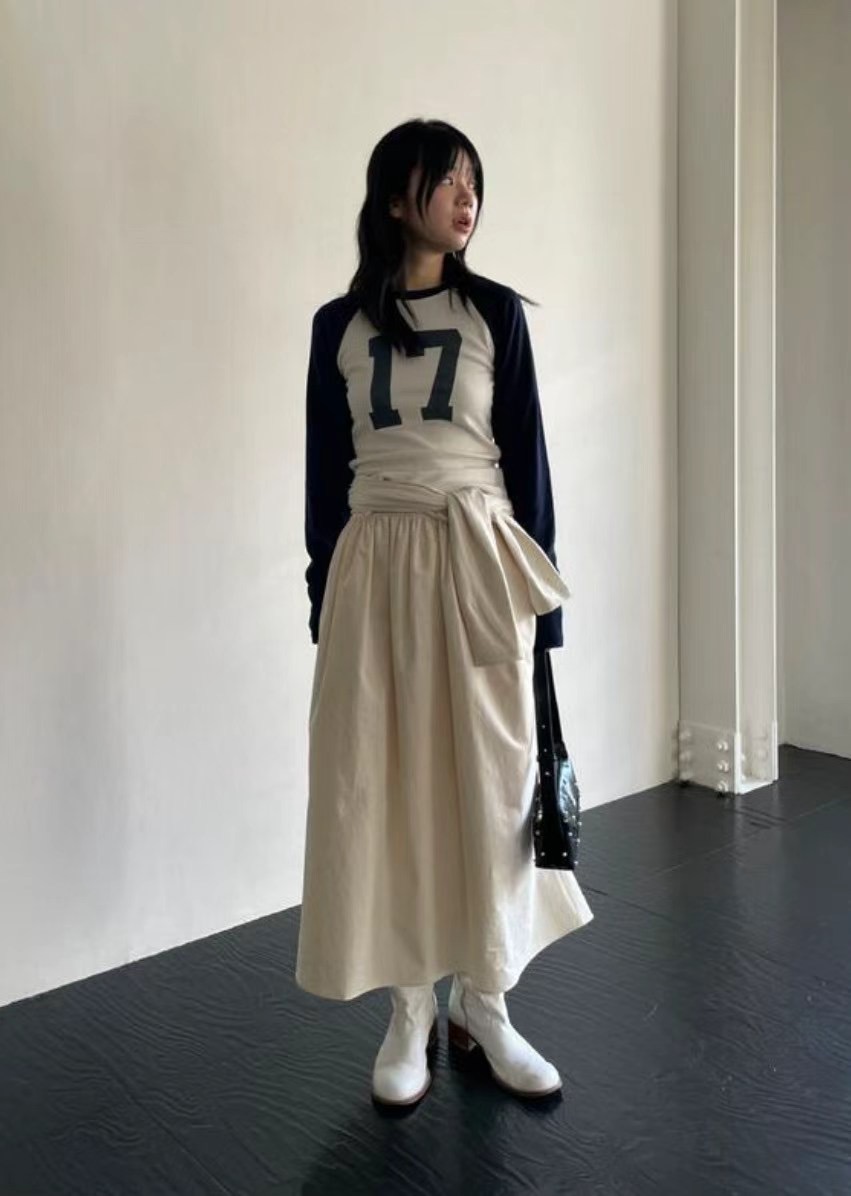 I I韓國直郵女裝新款休閑真品熱賣推薦人氣25春夏職業長袖T恤ITSSONG長袖T恤