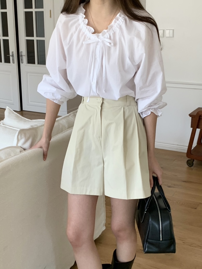 WOOD東大門代購女士新品人氣時尚休閑真品熱賣推薦襯衫蕾絲衫WOOD襯衫/蕾絲衫