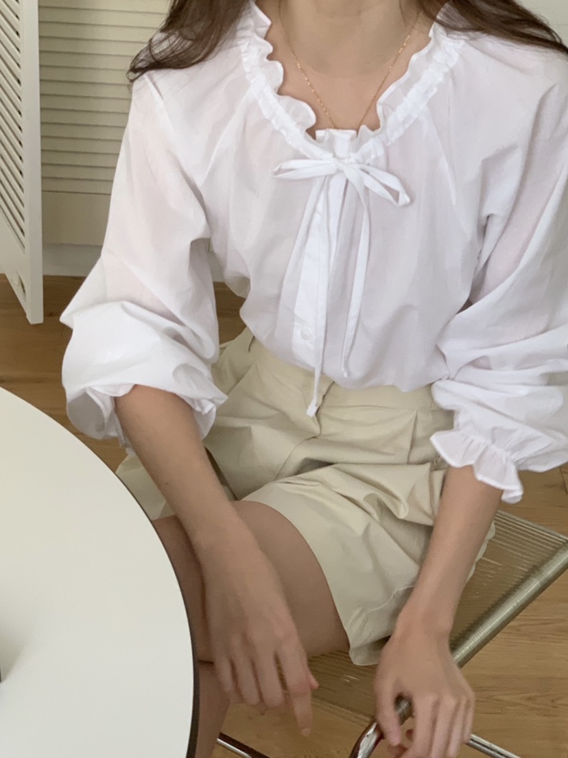WOOD東大門代購女士新品人氣時尚休閑真品熱賣推薦襯衫蕾絲衫WOOD襯衫/蕾絲衫