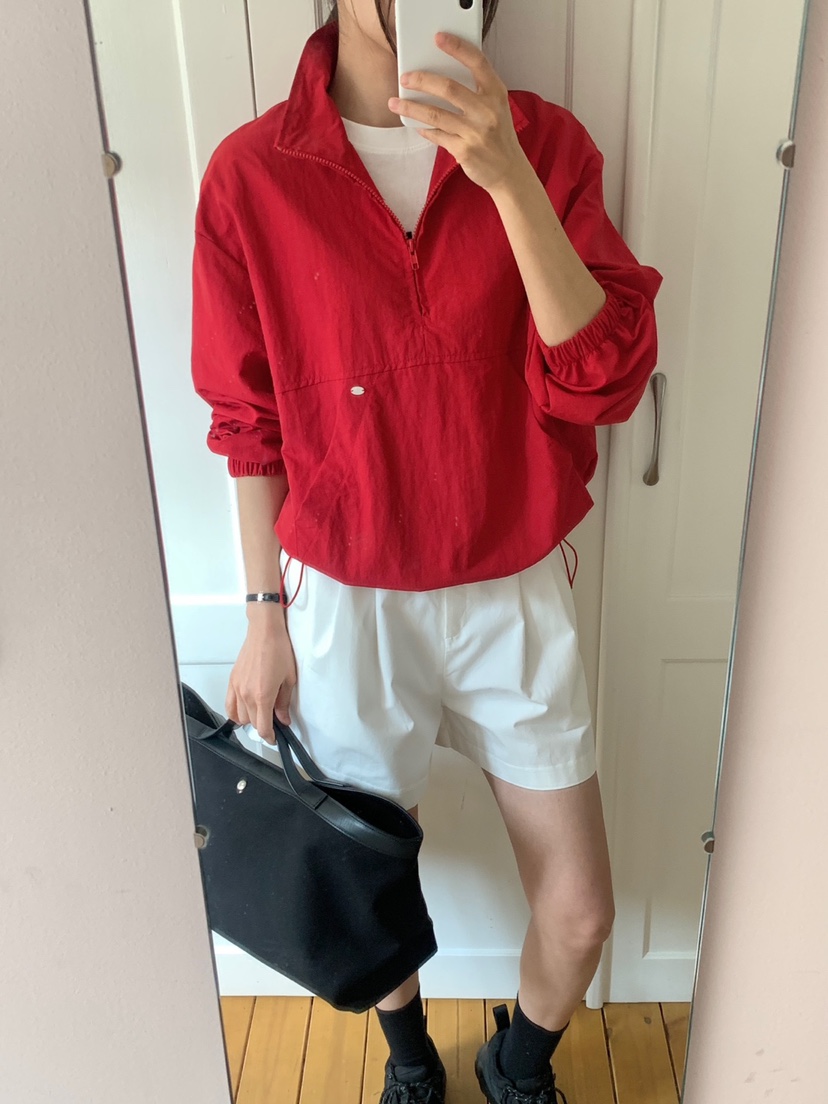 WOOD東大門實拍女裝新品休閑推薦時尚真品25春夏夾克連帽衫WOOD夾克