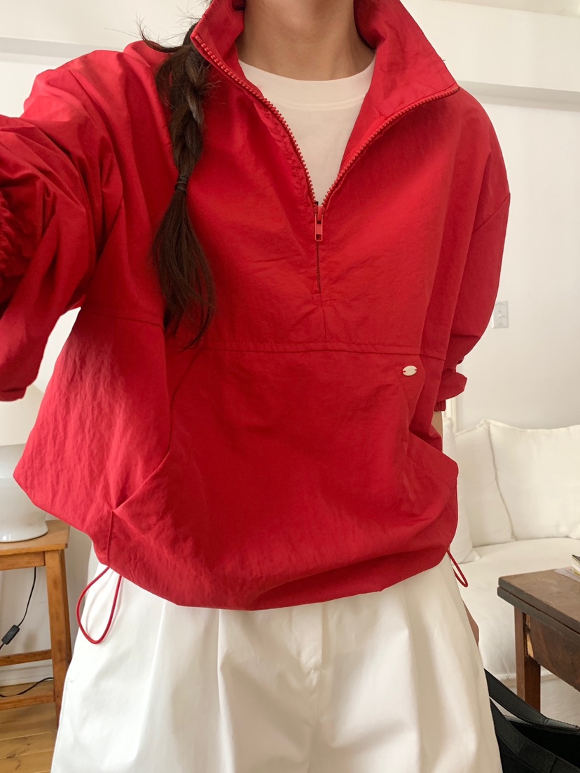 WOOD東大門實拍女裝新品休閑推薦時尚真品25春夏夾克連帽衫WOOD夾克