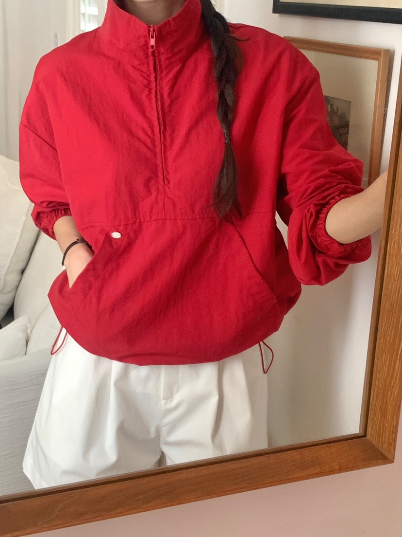 WOOD東大門實拍女裝新品休閑推薦時尚真品25春夏夾克連帽衫WOOD夾克
