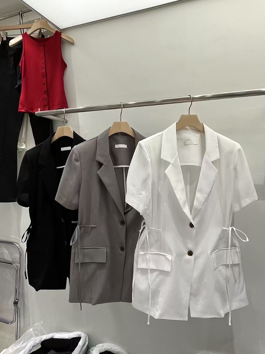 PLEASE東大門代購女裝新品推薦休閑25春夏熱賣職業真品夾克PLEASE夾克