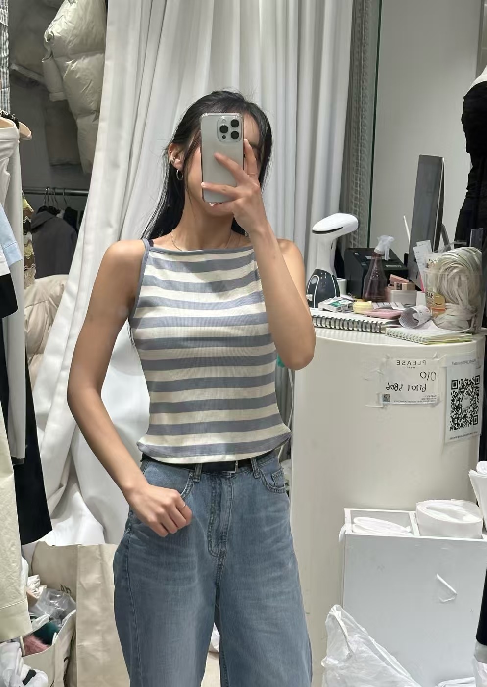 PLEASE東大門代購女士新品熱賣職業25春夏人氣休閑吊帶背心PLEASE吊帶/背心圖色2