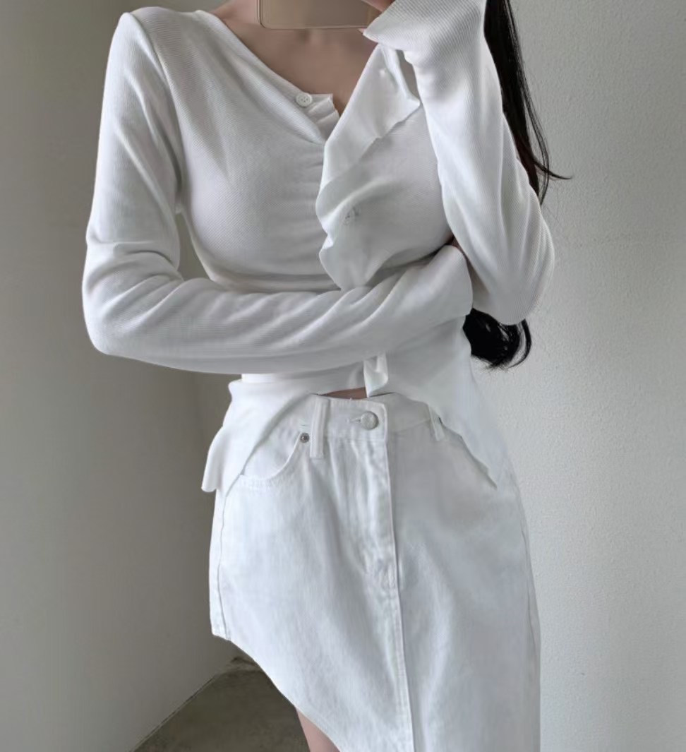 PLEASE東大門實拍女士新款推薦真品休閑人氣熱賣時尚針織衫PLEASE針織衫圖色3