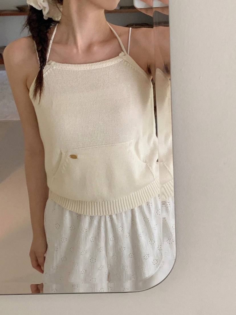 WOOD韓國直郵女裝新品休閑25春夏人氣推薦職業時尚吊帶背心WOOD吊帶/背心圖色1