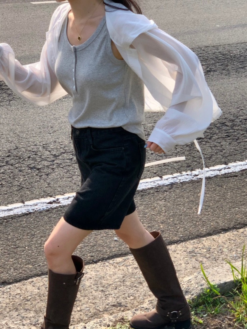 WOOD韓國直郵女裝新品25春夏人氣職業推薦休閑真品吊帶背心WOOD吊帶/背心