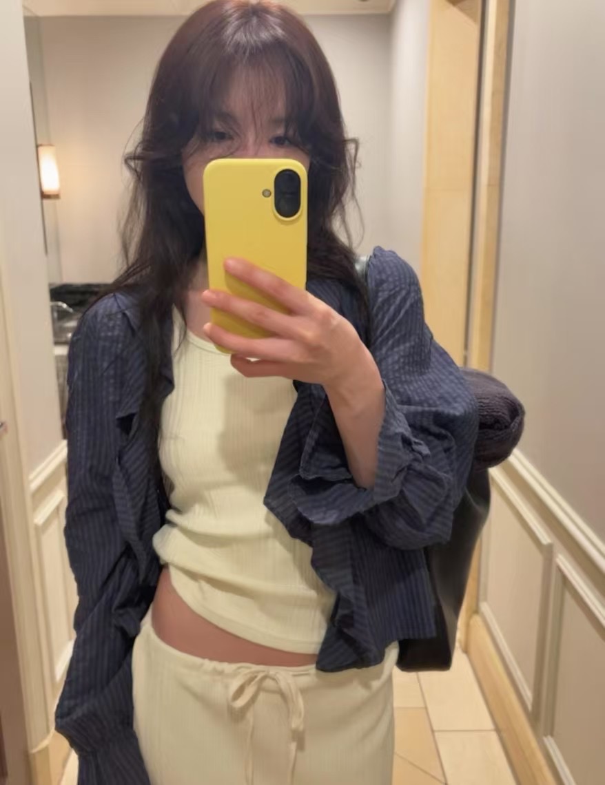 ROOOF東大門直郵女士新品25春夏熱賣休閑人氣襯衫蕾絲衫荷葉邊ROOOF襯衫/蕾絲衫