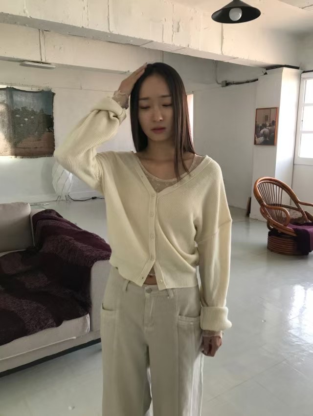 ROOOF韓國代購女裝新款熱賣人氣休閑真品職業時尚針織衫開衫ROOOF針織衫圖色2