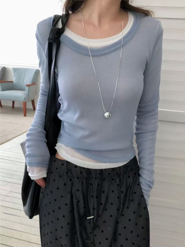 ROOOF東大門實拍女裝新款25春夏時尚人氣熱賣職業真品針織衫ROOOF針織衫圖色3