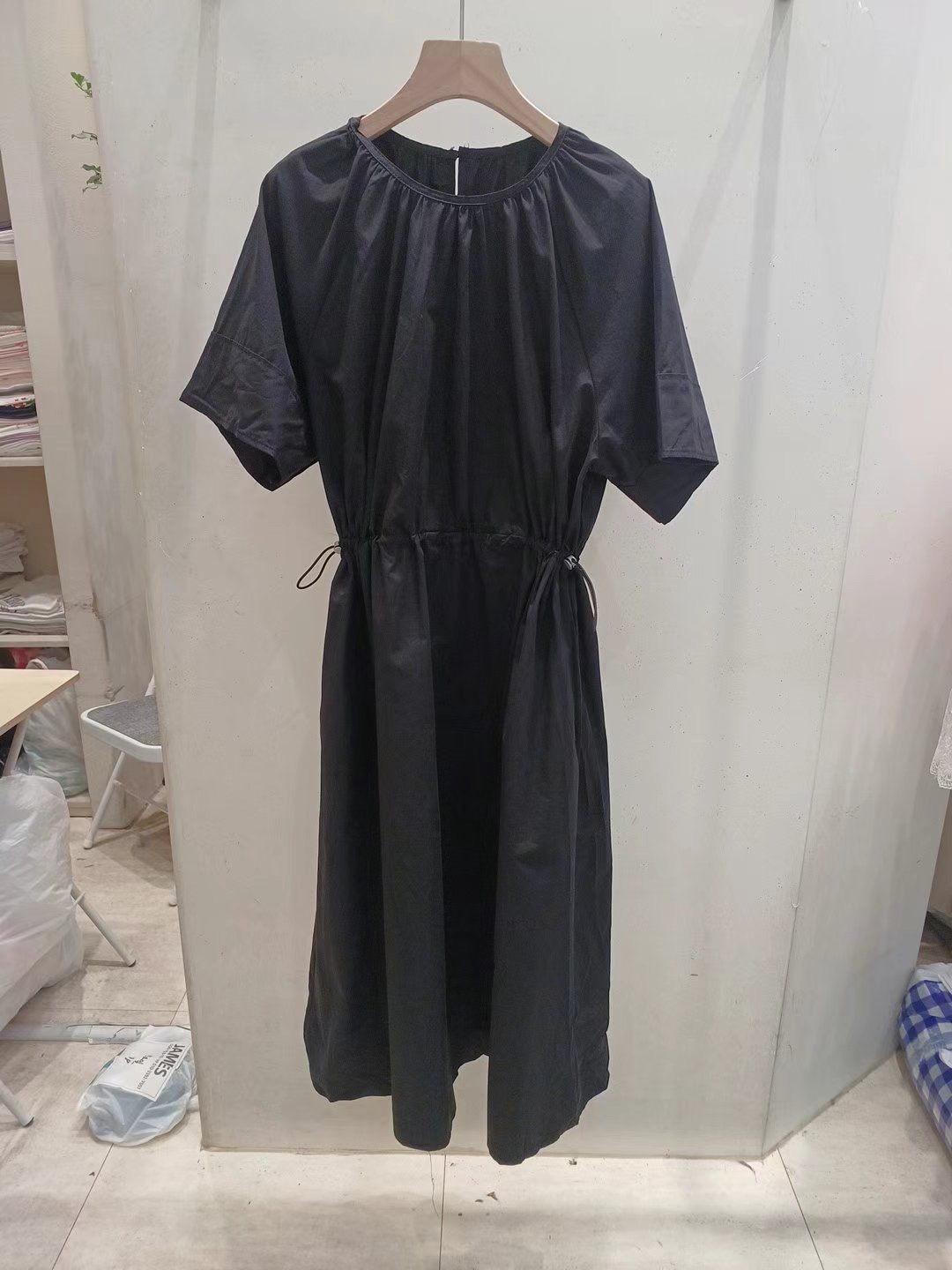 JAMES 제임스東大門實拍女士新品人氣休閑推薦連衣裙腰帶寬松JAMES連衣裙圖色1