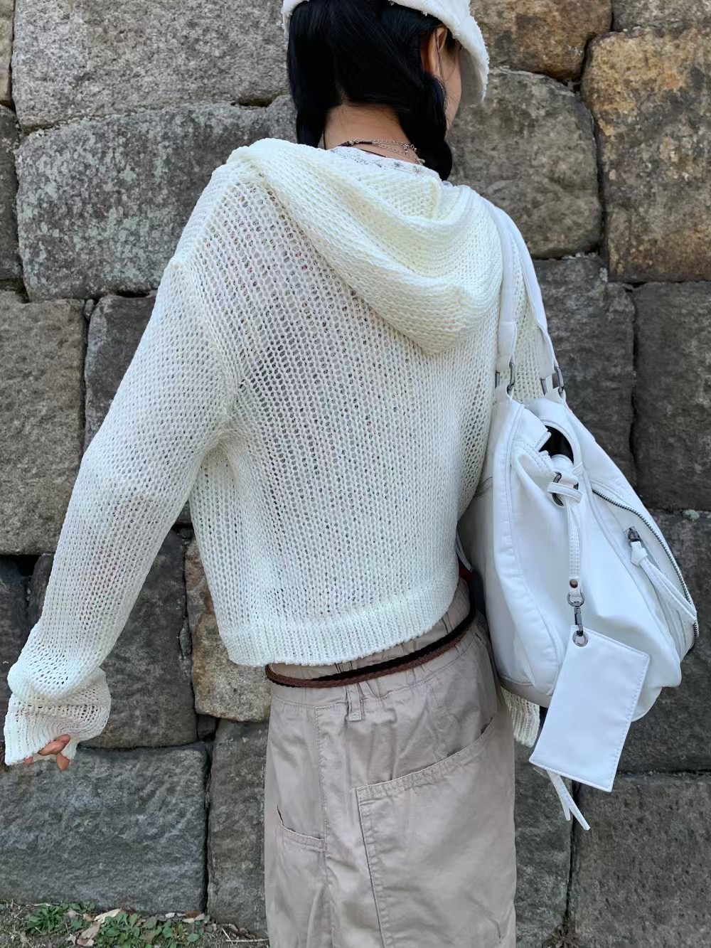 ROOOF東大門代購女士新款真品推薦人氣25春夏熱賣針織衫連帽衫ROOOF針織衫
