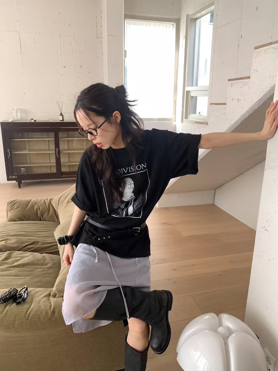 BYTEN東大門代購女裝新款熱賣人氣休閑職業25春夏時尚推薦T恤BYTENT恤