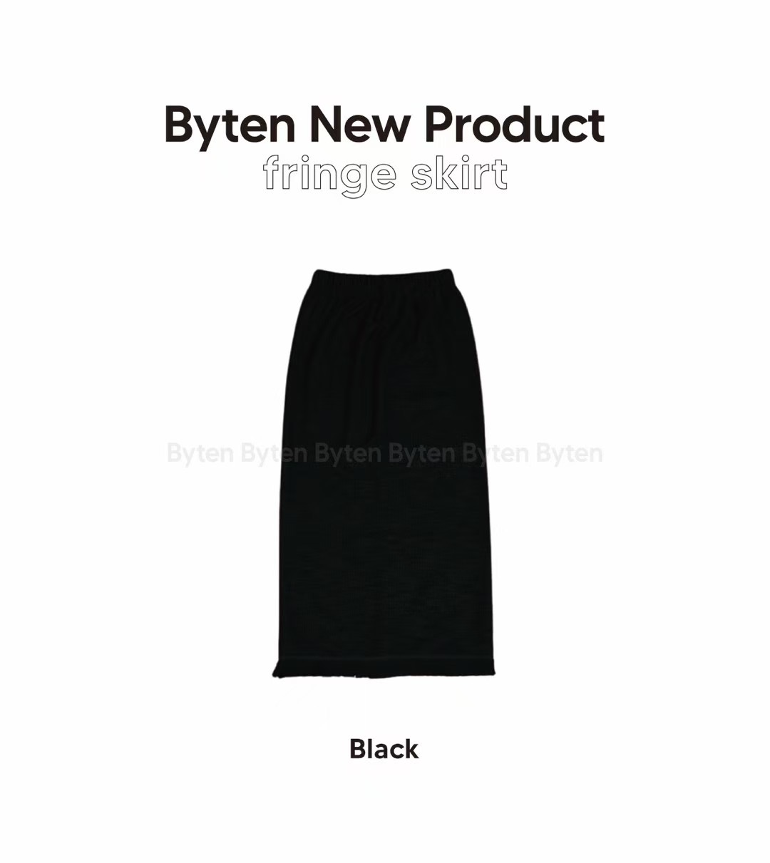 BYTEN韓國直郵女裝新品熱賣真品推薦職業25春夏人氣長裙流蘇BYTEN長裙圖色3