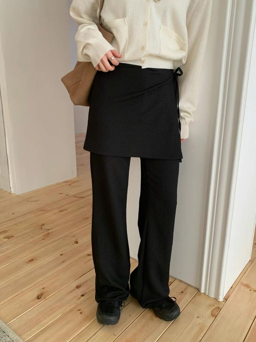 COME HERE東大門實拍女裝新款真品熱賣時尚裙褲兩件套套裝COME HERE裙褲