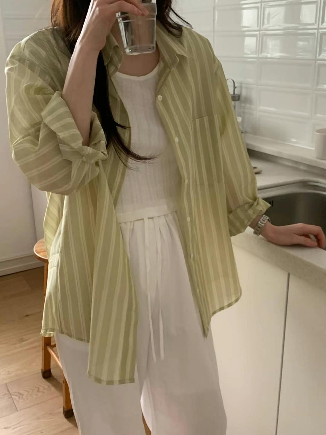COME HERE韓國直郵女裝新款人氣時尚推薦休閑職業襯衫蕾絲衫COME HERE襯衫/蕾絲衫