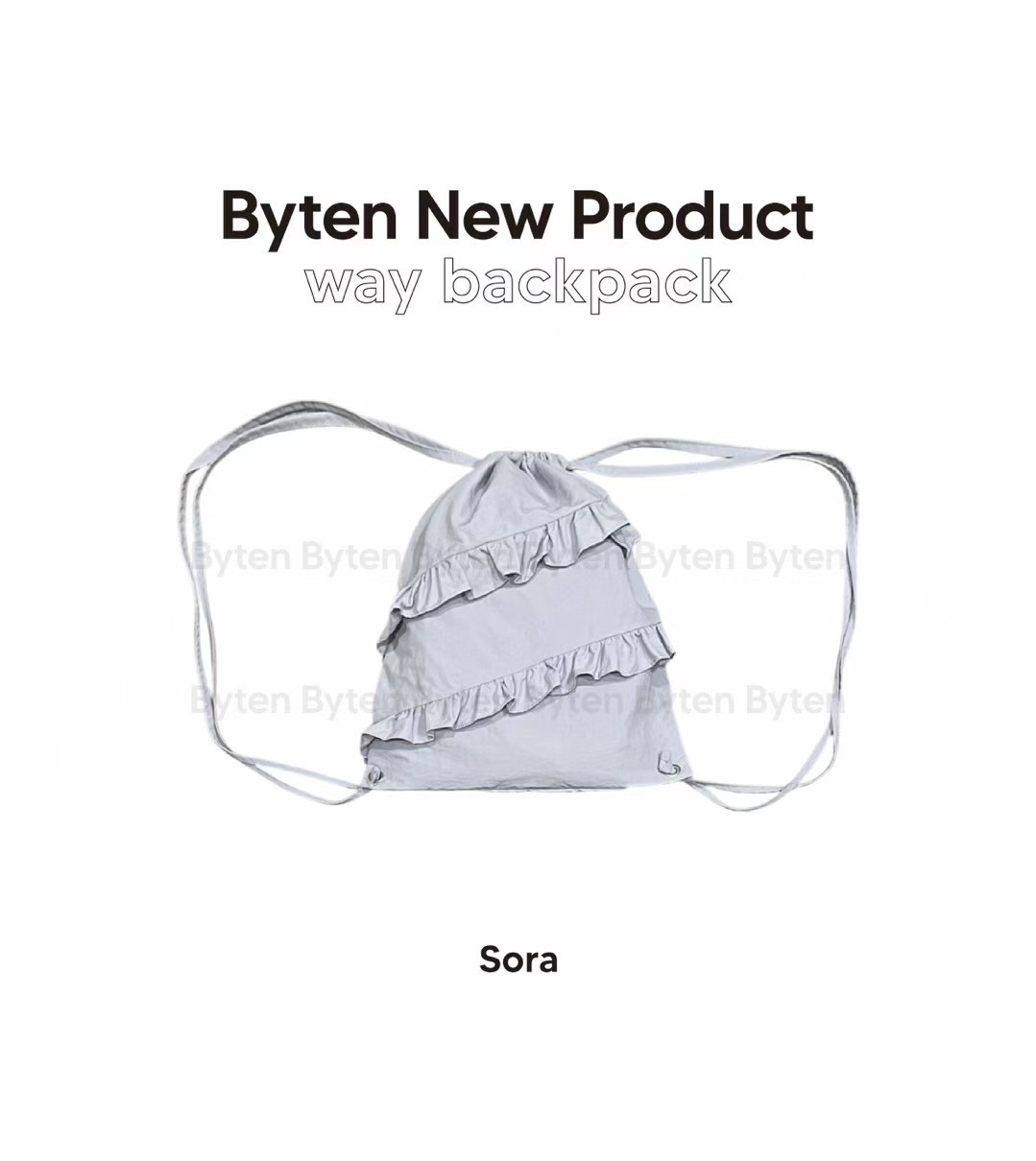 BYTEN東大門實拍女裝新品推薦職業休閑熱賣真品時尚雙肩背包BYTEN雙肩背包圖色2
