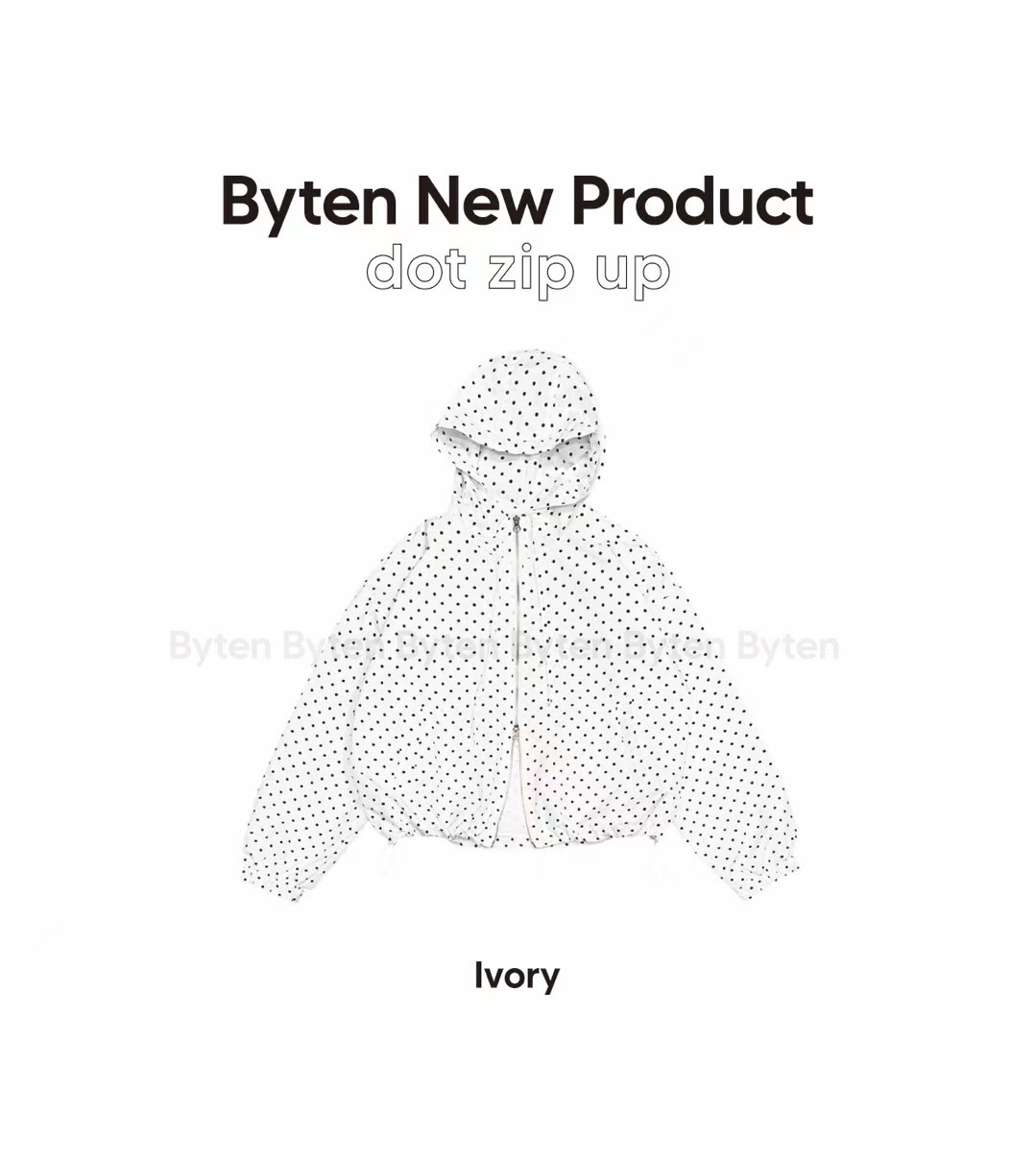 BYTEN東大門直郵女士新品熱賣真品25春夏職業時尚休閑夾克拉鏈BYTEN夾克